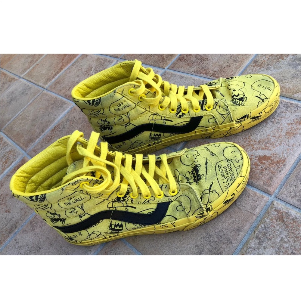 VANS SK8 Hi Peanuts Charlie Brown Maize M 8/W 9.5